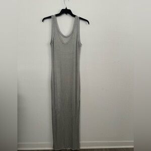 Source Unknown Elegant Gray Maxi Dress large